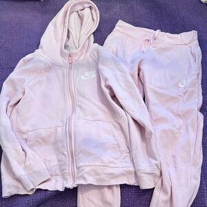Nike Light Pink Hoodie and Joggers Set